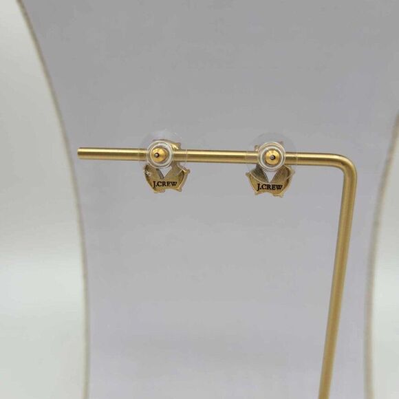 J Crew Shades of Blue Crystal Statement Necklace and Earrings. - Picture 2 of 11